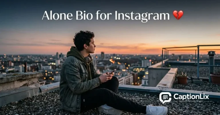 Alone Bio for Instagram