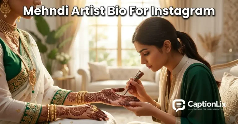 Mehndi Artist Bio For Instagram
