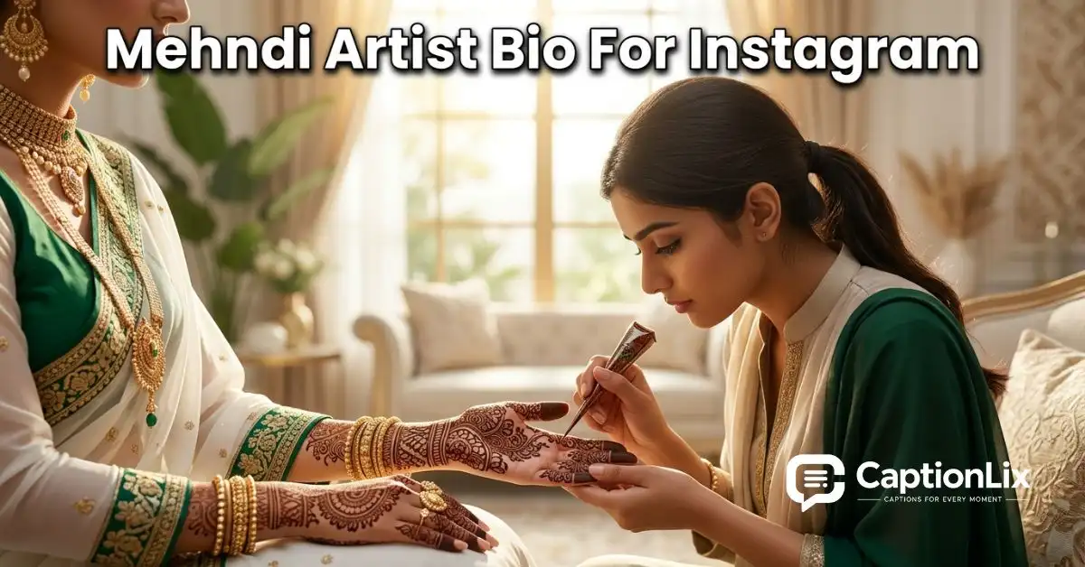 Mehndi Artist Bio For Instagram