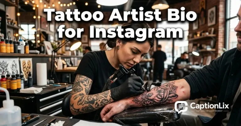 Tattoo Artist Bio for Instagram