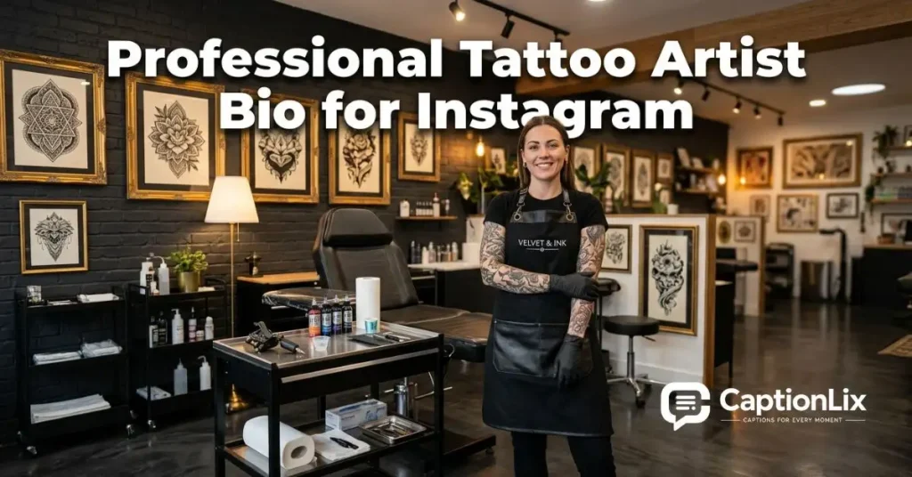 Tattoo Artist Bio for Instagram