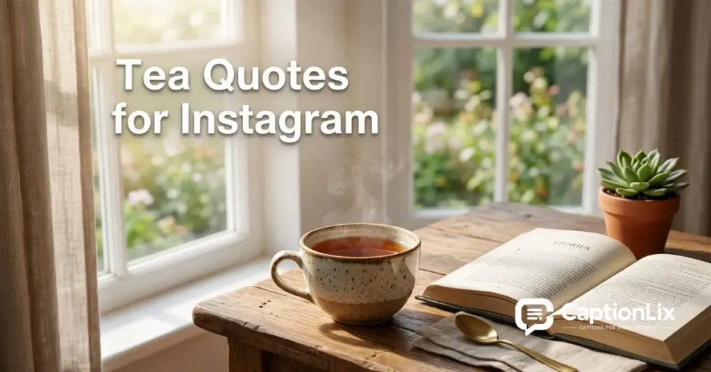 Tea Captions for Instagram