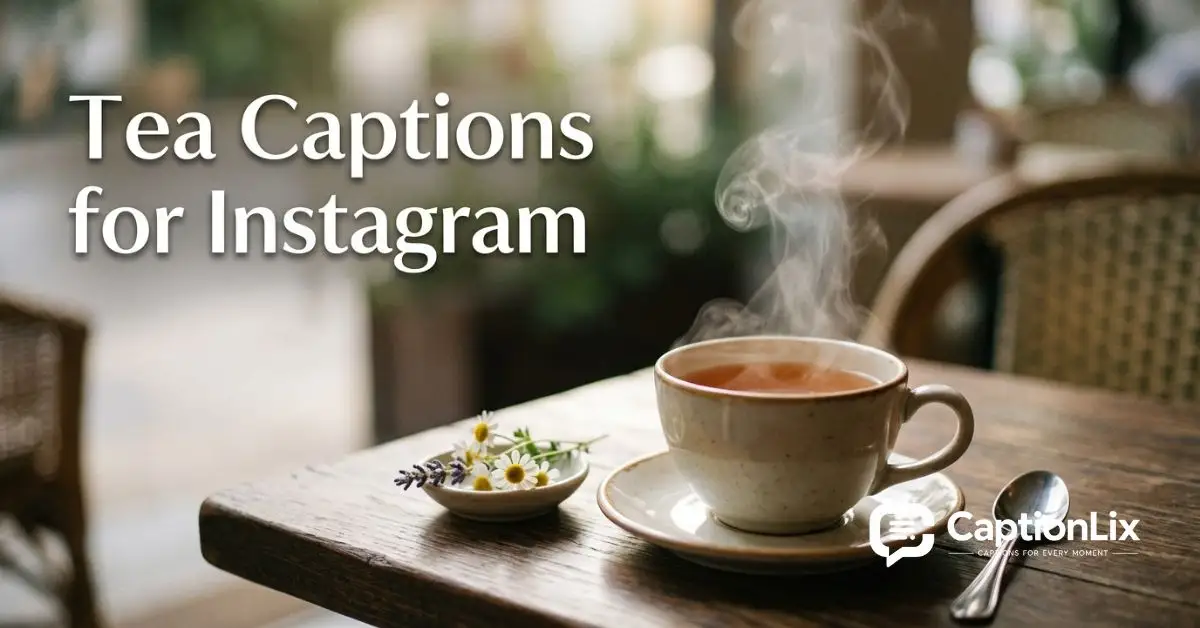 Tea Captions for Instagram